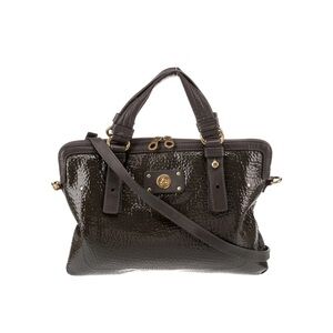 Marc by Marc Jacobs Brown Patent Leather laptop bag